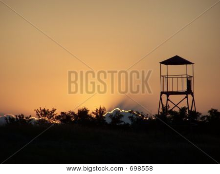 Tour sur le coucher de soleil