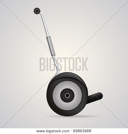 Vector illustration of segway a side view.