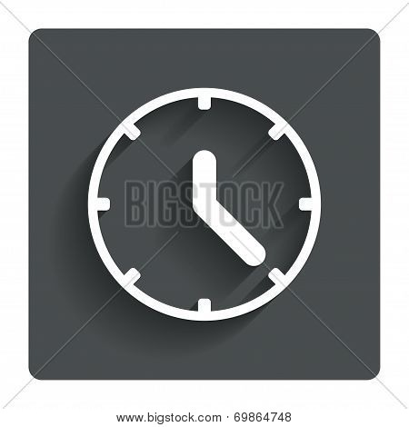 Clock sign icon. Mechanical clock symbol.