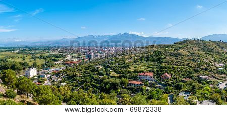 Panoramic View At Shkodra City