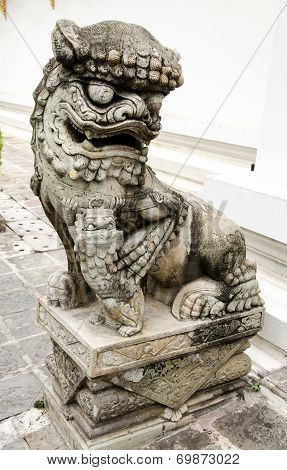 Lion statue