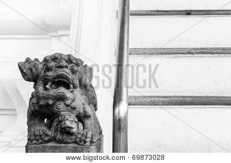 Lion statue