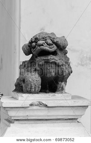 Lion statue