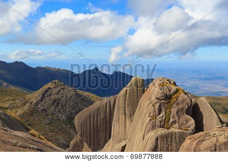 Peak mountain prateleiras in Itatiaia National Park, Brazil