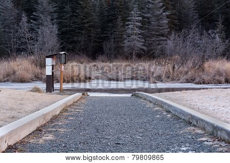 Walkway To Creek