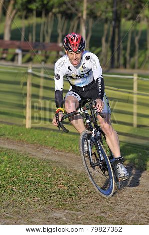 Gijon, Spain - January 9: Cyclocross Championships Spain In January 9, 2015 In Gijon, Spain. The Cyc