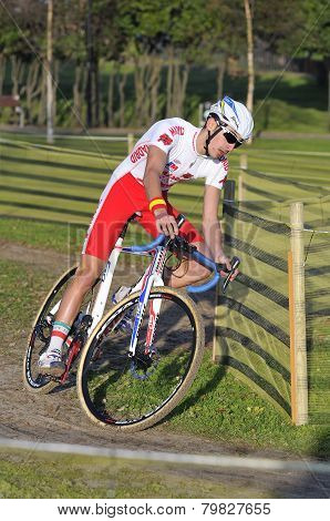 Gijon, Spain - January 9: Cyclocross Championships Spain In January 9, 2015 In Gijon, Spain. The Cyc