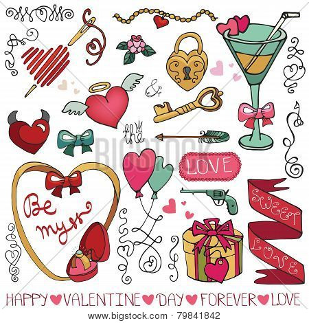 Valentine day,wedding frame,decor elements collection