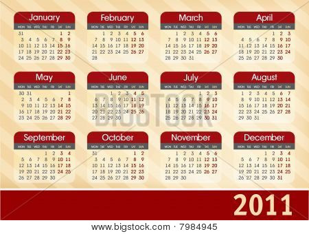 Calendario 2011