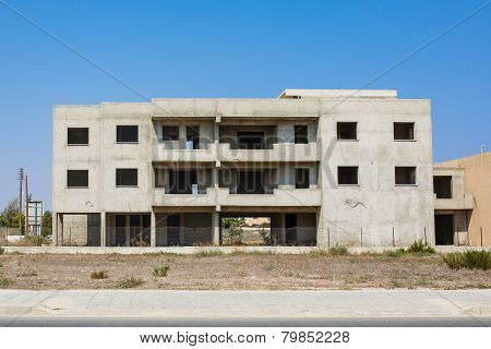 New modern house under construction.