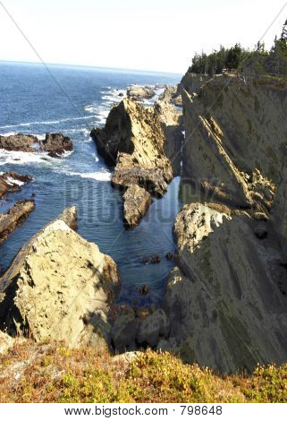 Praia acidentada 