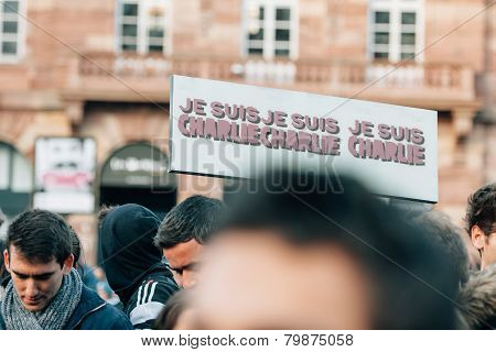 Mass Unity Rally Held In Strasbourg Following Recent Terrorist Attacks