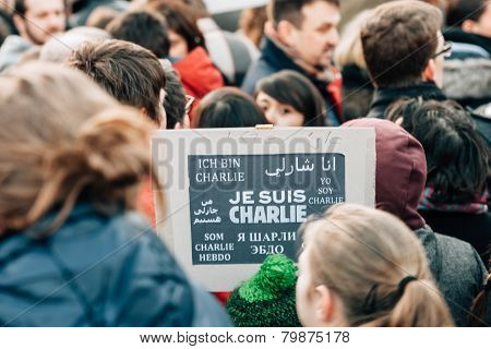 Mass Unity Rally Held In Strasbourg Following Recent Terrorist Attacks