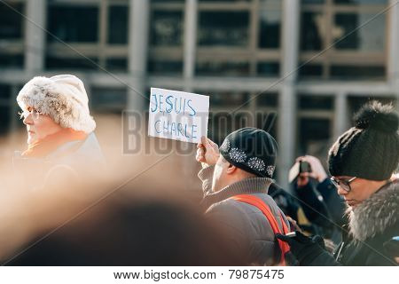 Mass Unity Rally Held In Strasbourg Following Recent Terrorist Attacks