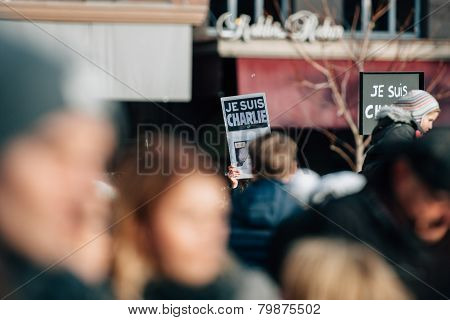 Mass Unity Rally Held In Strasbourg Following Recent Terrorist Attacks