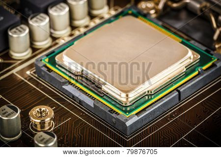 Modern processor and motherboard for a home computer