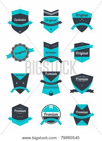 vintage badge set