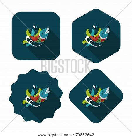 Chinese New Year Flat Icon With Long Shadow,eps10, Chinese Decoration Means 