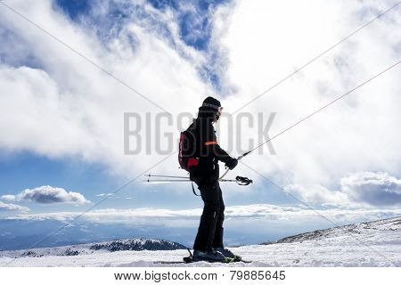 Skiers Enjoy The Snow At Kaimaktsalan Ski Center, In Greece. Recently At The Ski Center Every Lift H