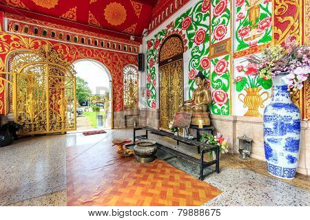 Interior Of Wat Chet Yod  Temple