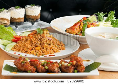 Variety of Thai Food Dishes