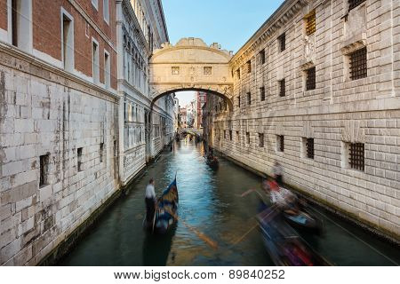 Bridge of Sighs, Venice, Italy.