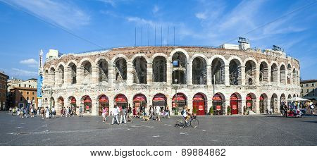 People At The Arena Of Verona