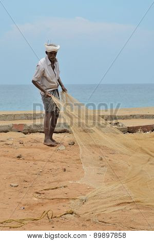 KOVALAM, INDIA - APRIL  11, 2015.