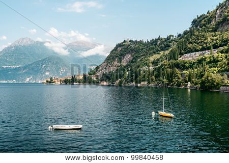 Como lake in Italy, Alps, Europe.