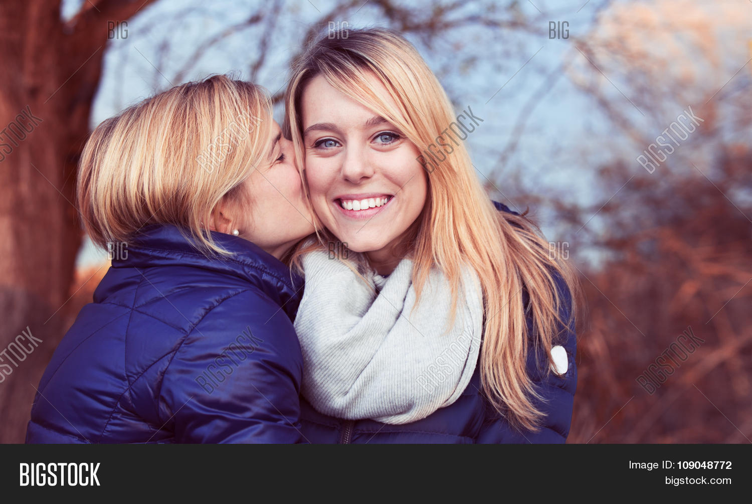 Girls Kissing Each Image & Photo (Free Trial) | Bigstock