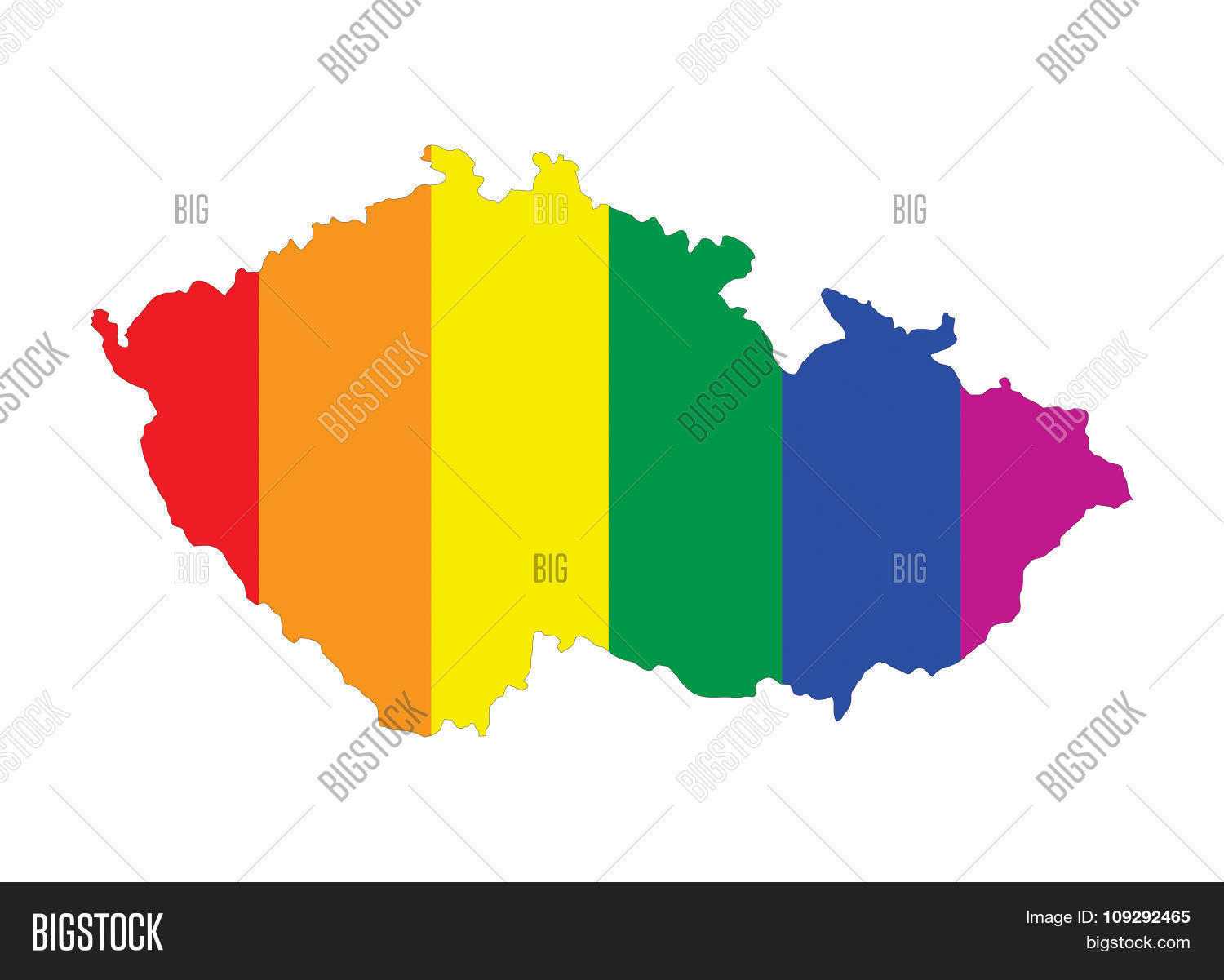Czech Republic Gay Map Image Photo Free Trial Bigstock