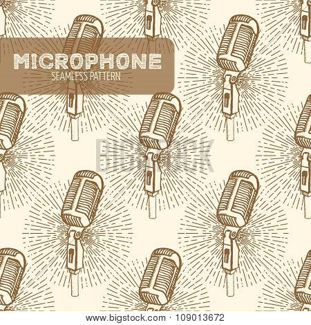 Microphone seamless pattern