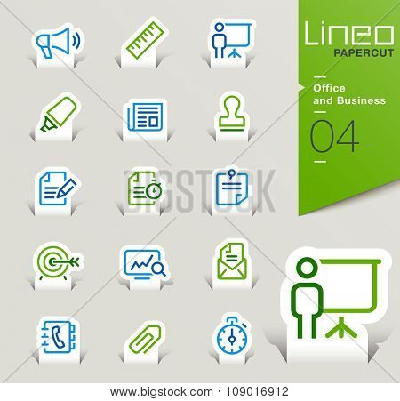 Lineo Papercut - Office and Business outline icons