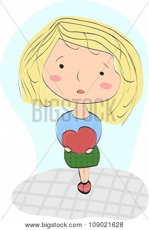 Loneliness Without Love. Girl Is Looking For A Lover