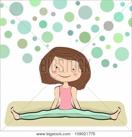 Seated Wide Angle Pose. Upavistha konasana.