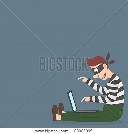 Thief In A Mask Stealing Personal Information Via The Internet