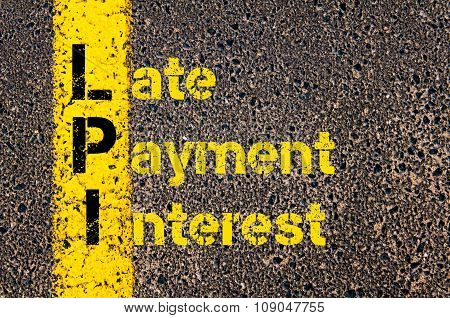 Business Acronym Lpi As Late Payment Interest