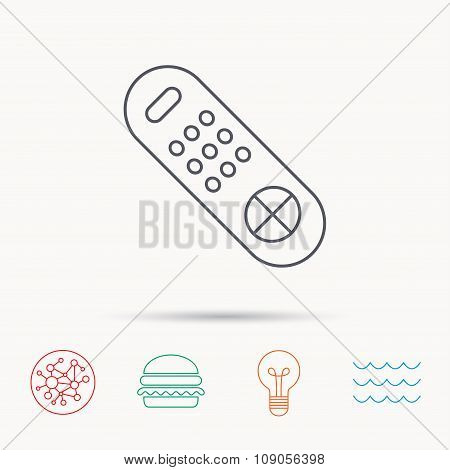 Remote control icon. TV  channels sign.