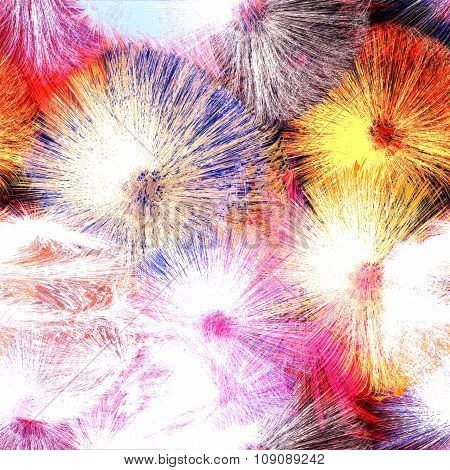 Abstract Background With Colorful Splashing Radiant Elements