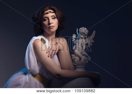 Aphrodite Styled Beautiful Woman