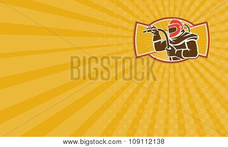 Business Card Sandblaster Sandblasting Hose Side Retro