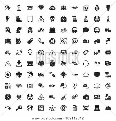 Ecology 100 Icons Set For Web