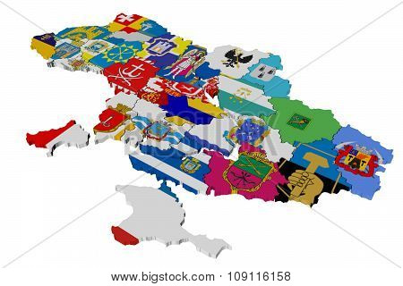3D model of Ukraine