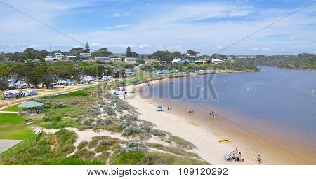 Camping by the Beach: Moore River Mouth, Western Australia