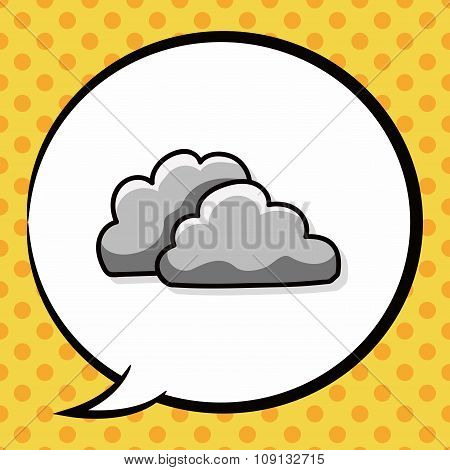Rainy Cloud Doodle