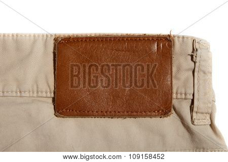 Brown empty label