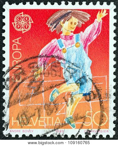 SWITZERLAND - CIRCA 1989: A stamp printed in Switzerland from the 