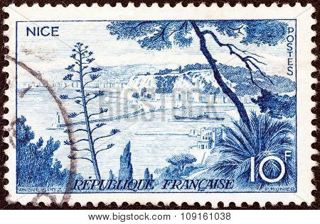 FRANCE - CIRCA 1955: A stamp printed in France from the 