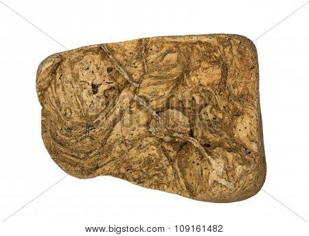 Quartz veins in the limestone