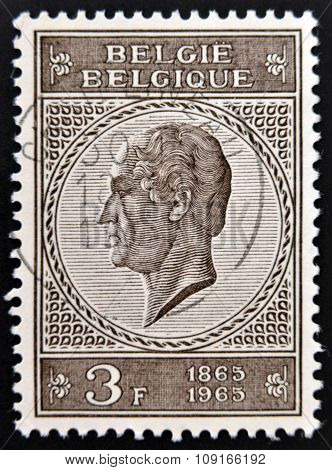 BELGIUM - CIRCA 1965: a stamp printed in Belgium shows Leopold I the First King of the Belgians